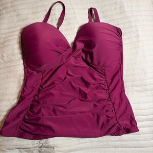 purple swimsuit top tankini size 20 -134